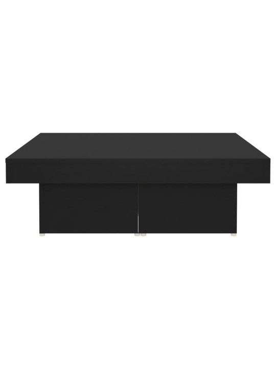 Konferenční stolek černý 90 x 90 x 28 cm kompozitní dřevo