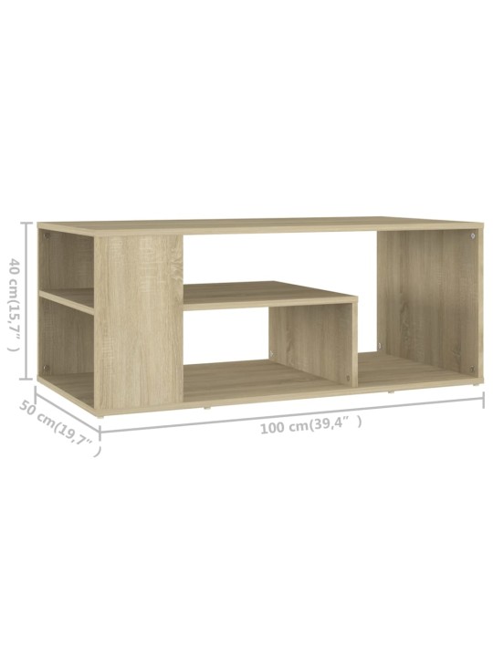 Konferenční stolek dub sonoma 100x50x40 cm kompozitní dřevo