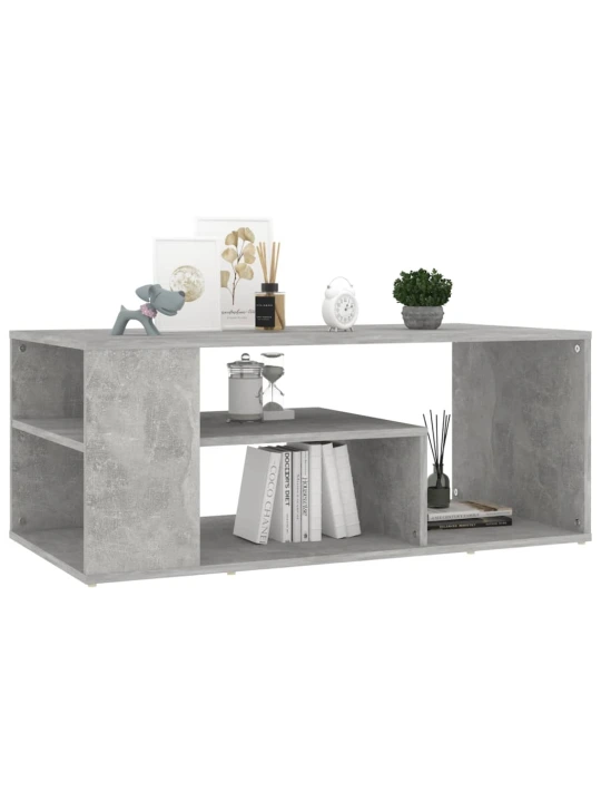 Konferenční stolek betonově šedý 100x50x40 cm kompozitní dřevo