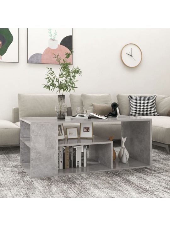 Konferenční stolek betonově šedý 100x50x40 cm kompozitní dřevo