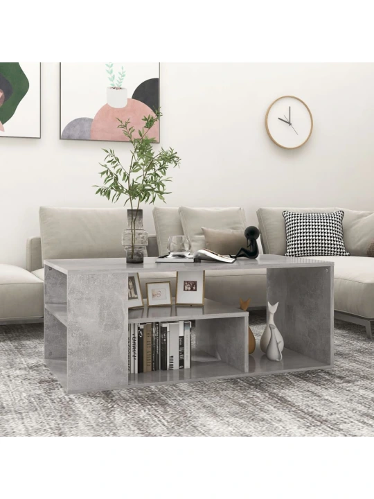 Konferenční stolek betonově šedý 100x50x40 cm kompozitní dřevo