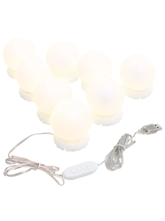 Nástěnné zrcadlo s LED osvětlením čtvercové sklo