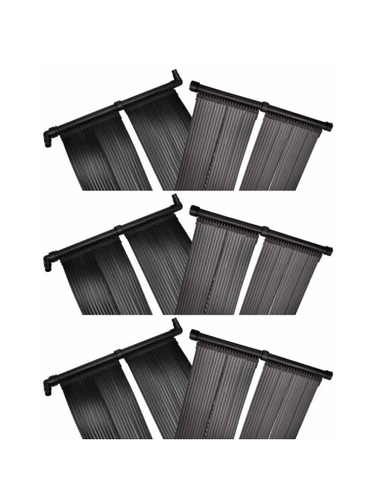 Solární ohřívač bazénu panel 6 ks 80 x 620 cm