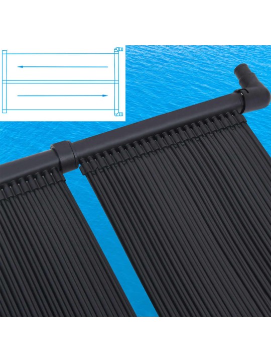 Solární ohřívač bazénu panel 4 ks 80 x 310 cm