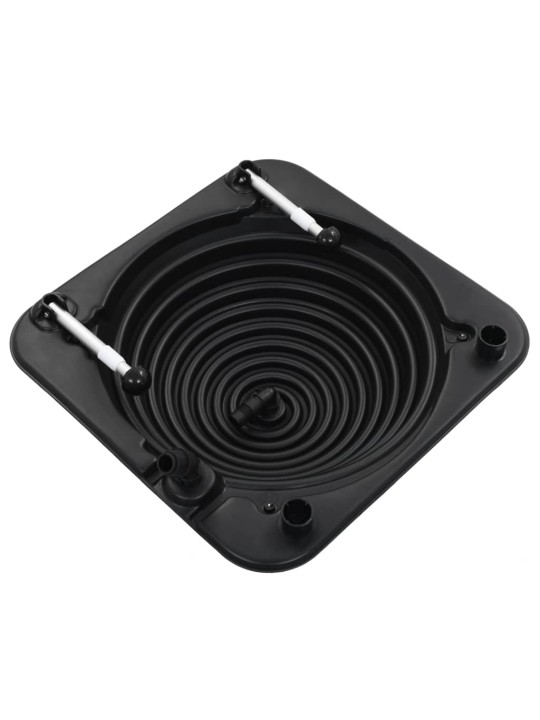 Solární ohřívače bazénu 2 ks 75 x 75 x 36 cm HDPE hliník