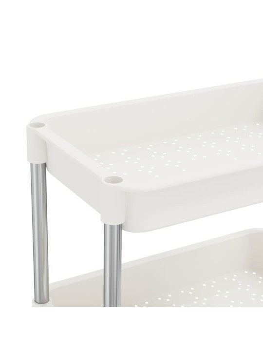 Kuchyňský vozík s 5 patry bílý 42x29x128 cm železo a ABS