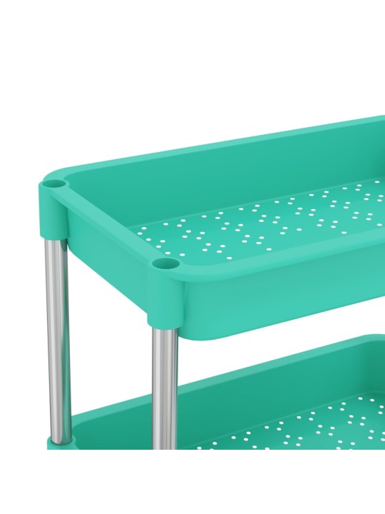 Kuchyňský vozík s 5 patry tyrkysový 42x29x128 cm železo a ABS