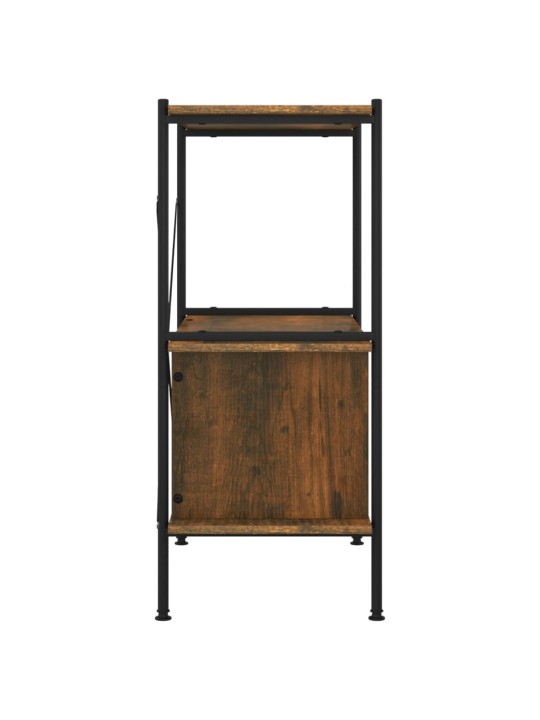 3 patrový policový regál se skříňkou 80x40x92cm ocel a kompozit
