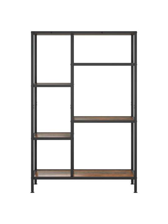 Knihovna 80 x 30 x 120 cm ocel a kompozitní dřevo