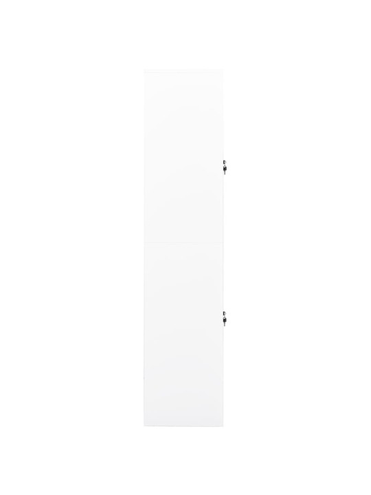 Kancelářská skříň bílá 90 x 40 x 180 cm ocel