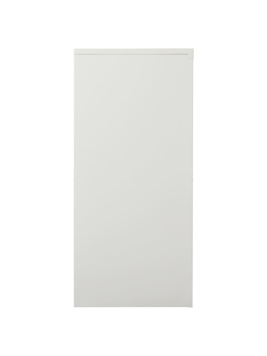 Skříň s posuvnými dveřmi světle šedá 90 x 40 x 90 cm ocel