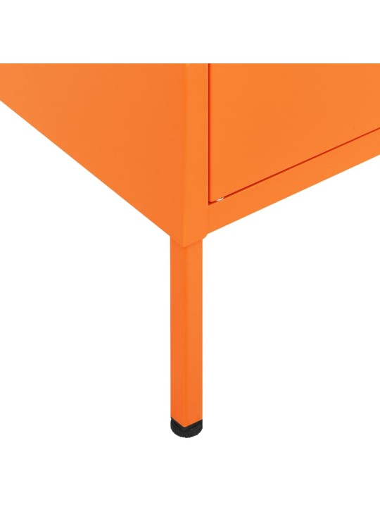 Úložná skříň oranžová 80 x 35 x 101,5 cm ocel