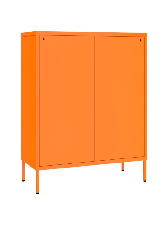 Zásuvková skříň oranžová 80 x 35 x 101,5 cm ocel