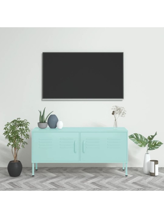 TV skříňka mátová 105 x 35 x 50 cm ocel
