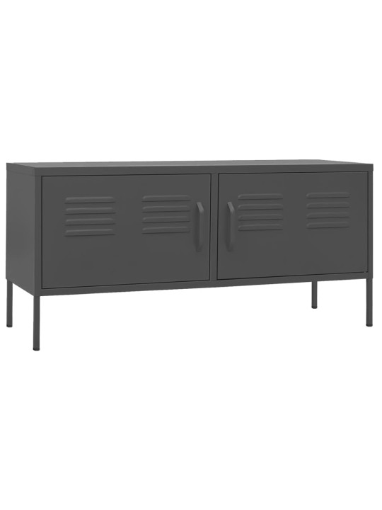 TV skříňka antracitová 105 x 35 x 50 cm ocel