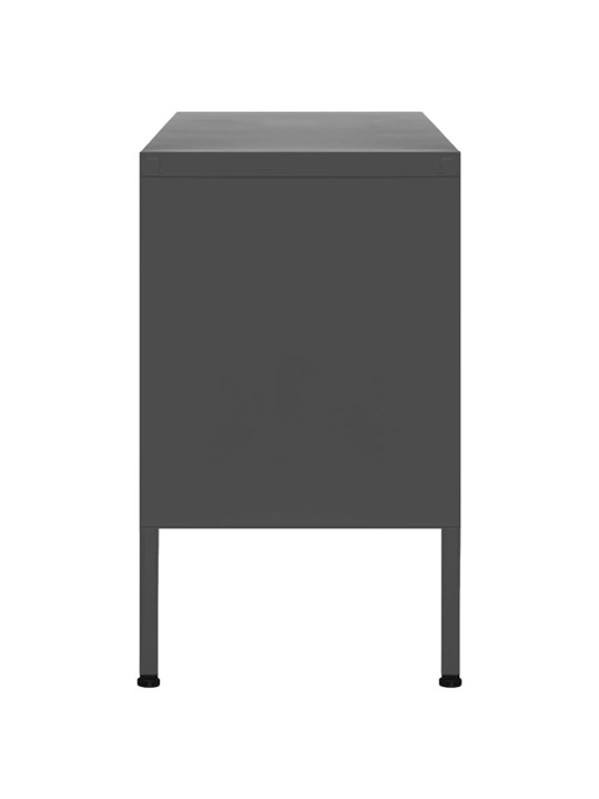 TV skříňka antracitová 105 x 35 x 50 cm ocel