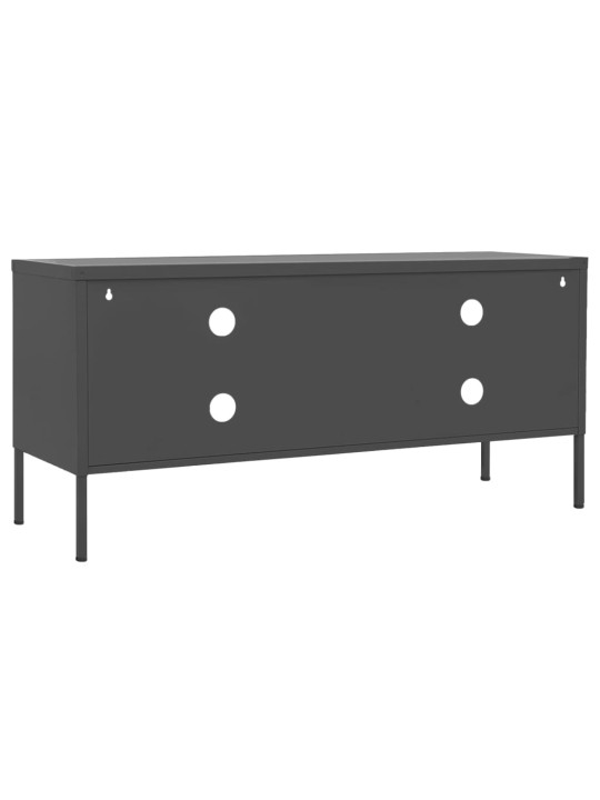 TV skříňka antracitová 105 x 35 x 50 cm ocel