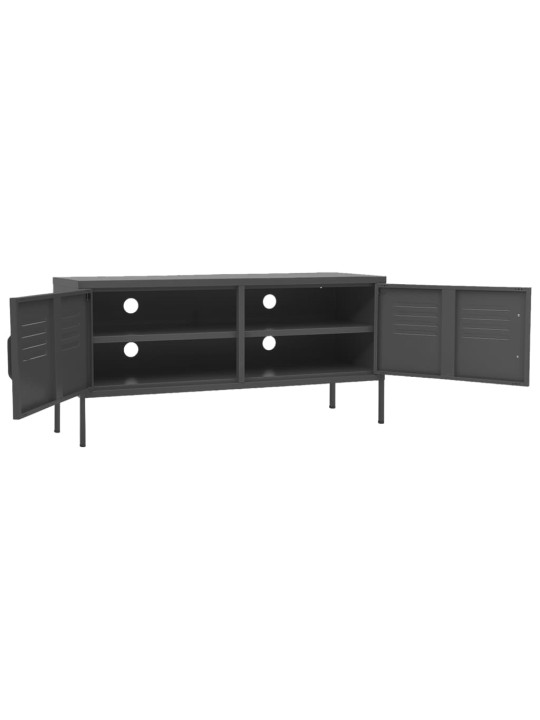 TV skříňka antracitová 105 x 35 x 50 cm ocel
