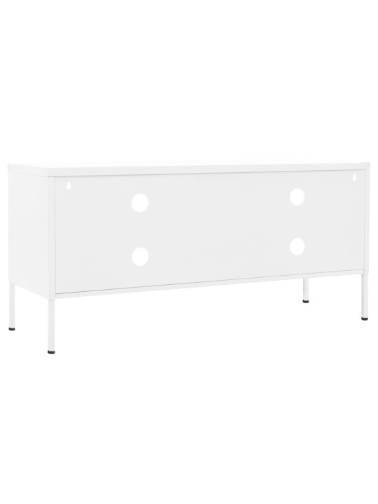 TV skříňka bílá 105 x 35 x 50 cm ocel
