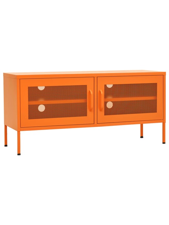 TV skříňka oranžová 105 x 35 x 50 cm ocel