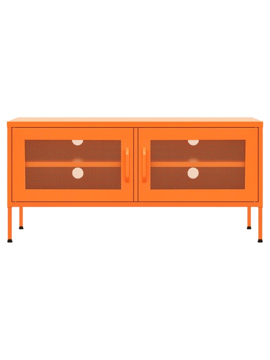 TV skříňka oranžová 105 x 35 x 50 cm ocel