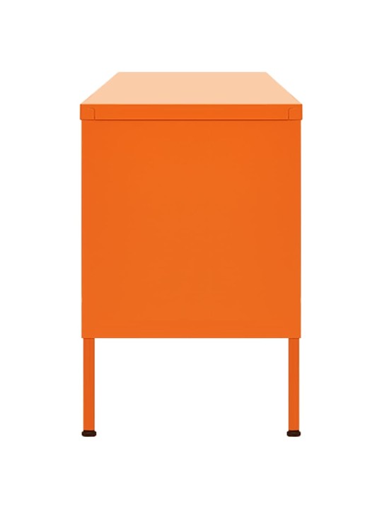 TV skříňka oranžová 105 x 35 x 50 cm ocel