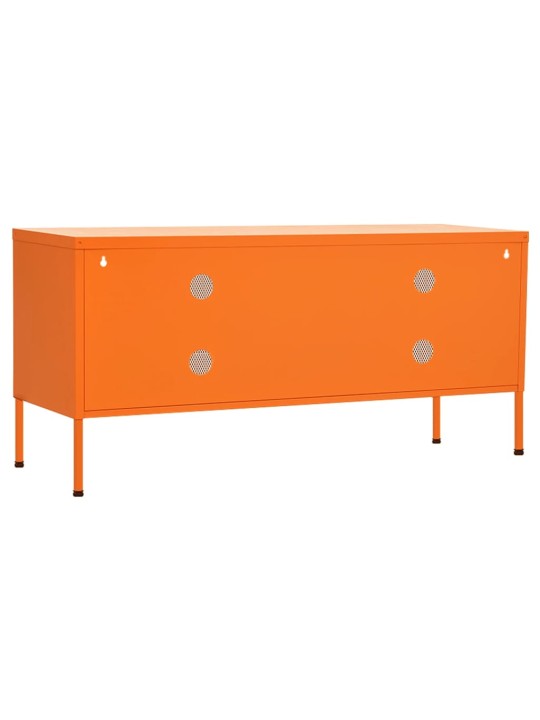 TV skříňka oranžová 105 x 35 x 50 cm ocel