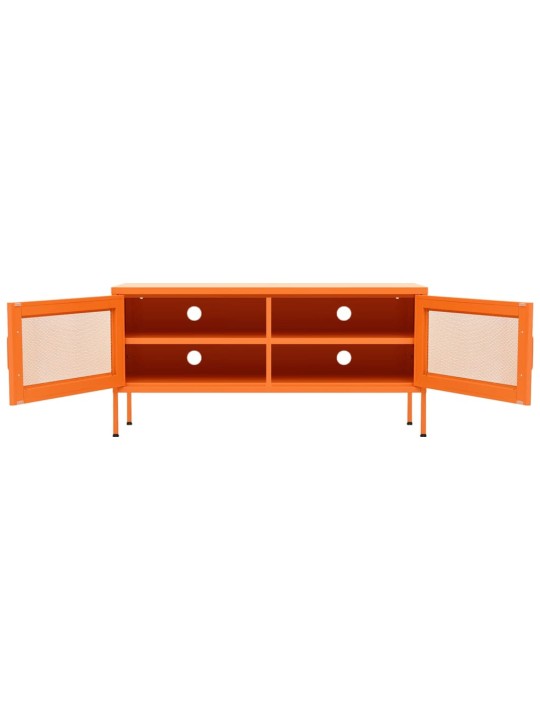 TV skříňka oranžová 105 x 35 x 50 cm ocel