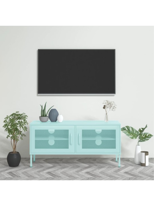 TV skříňka mátová 105 x 35 x 50 cm ocel