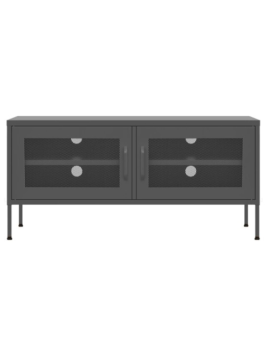 TV skříňka antracitová 105 x 35 x 50 cm ocel