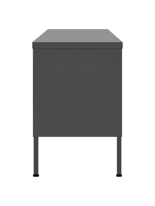 TV skříňka antracitová 105 x 35 x 50 cm ocel