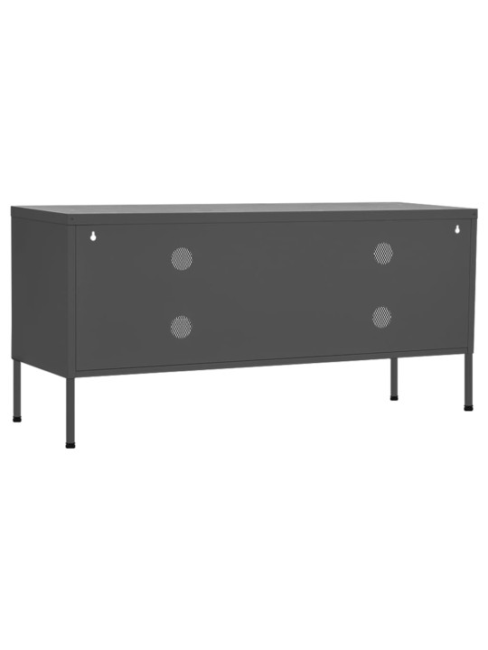 TV skříňka antracitová 105 x 35 x 50 cm ocel