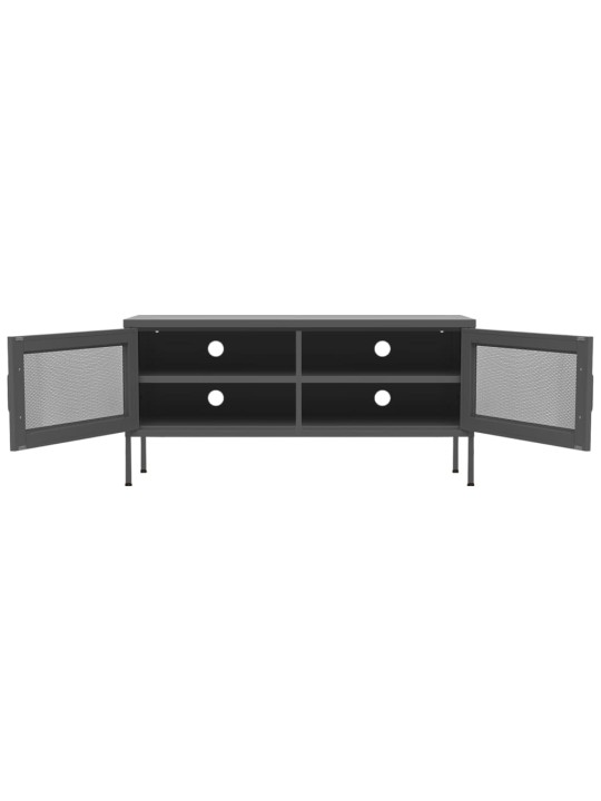 TV skříňka antracitová 105 x 35 x 50 cm ocel