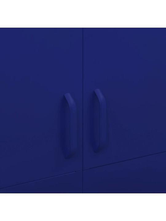 Šatní skříň námořnická modř 90 x 50 x 180 cm ocel