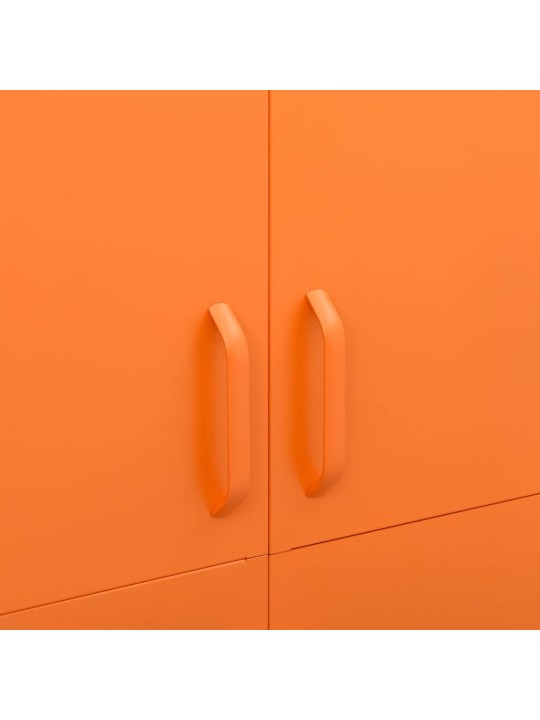 Šatní skříň oranžová 90 x 50 x 180 cm ocel