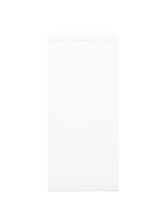 Skříň s posuvnými dveřmi bílá 90 x 40 x 90 cm ocel