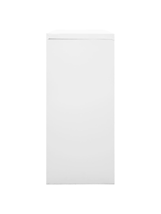 Skříň s posuvnými dveřmi šedá 90 x 40 x 90 cm ocel