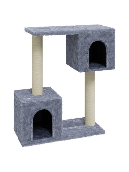 Škrabadlo pro kočky se sisalovými sloupky světle šedé 60 cm