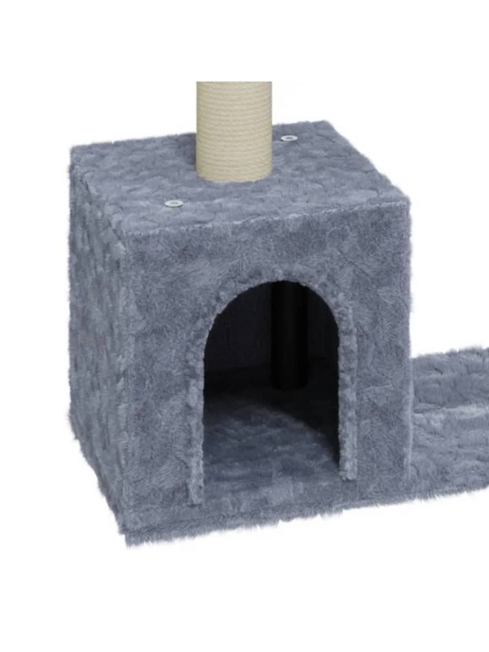 Škrabadlo pro kočky se sisalovými sloupky světle šedé 60 cm