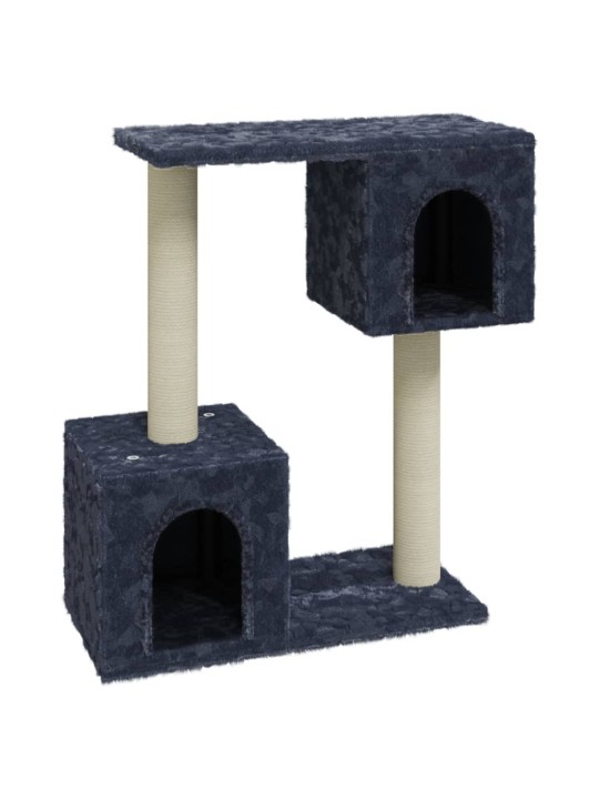 Škrabadlo pro kočky se sisalovými sloupky tmavě šedé 60 cm