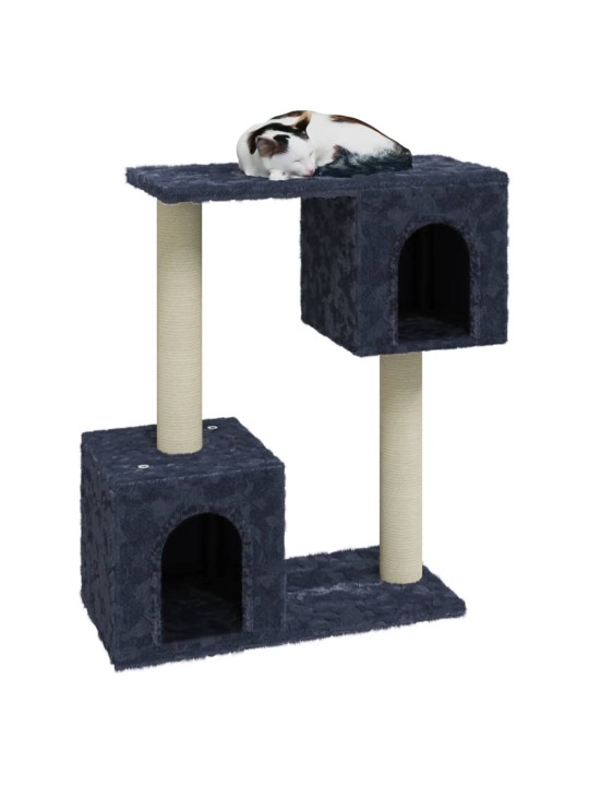 Škrabadlo pro kočky se sisalovými sloupky tmavě šedé 60 cm