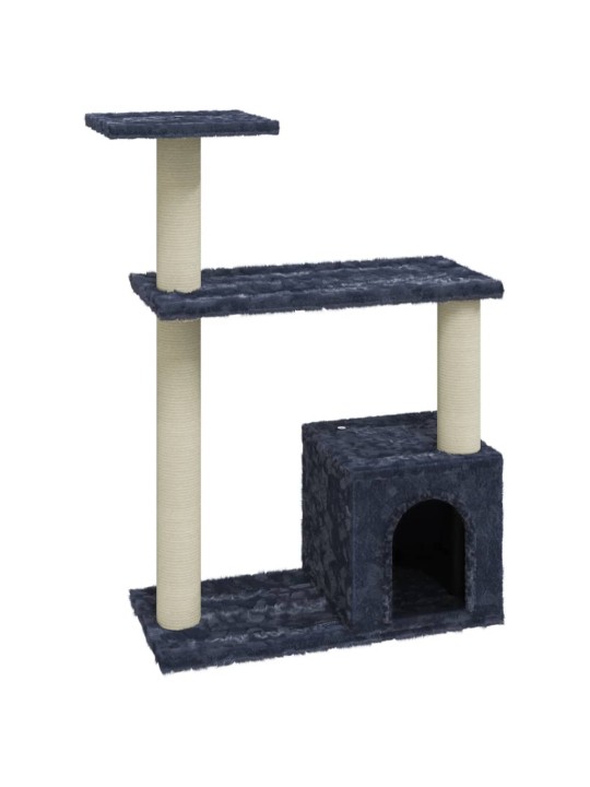 Škrabadlo pro kočky se sisalovými sloupky tmavě šedé 70 cm