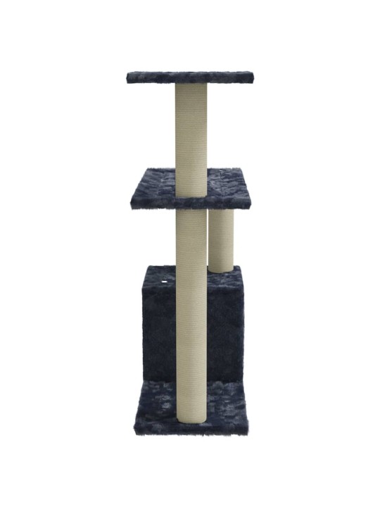 Škrabadlo pro kočky se sisalovými sloupky tmavě šedé 70 cm