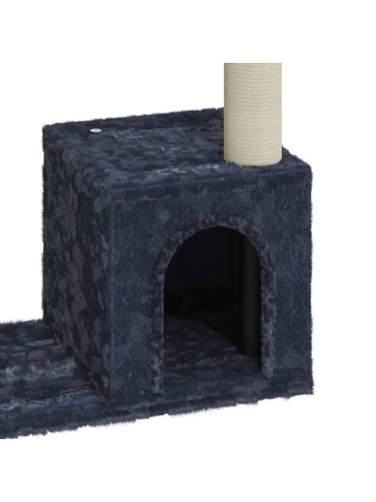 Škrabadlo pro kočky se sisalovými sloupky tmavě šedé 70 cm