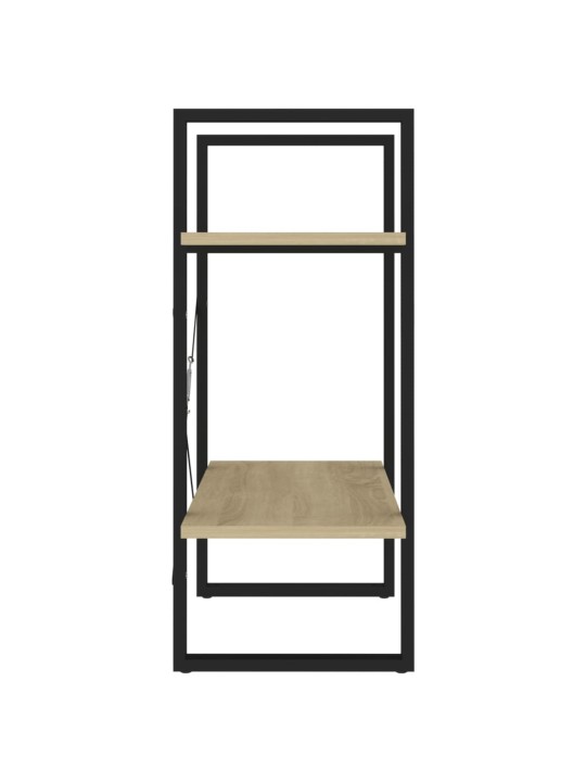 Knihovna se 2 policemi dub sonoma 60x30x70 cm kompozitní dřevo
