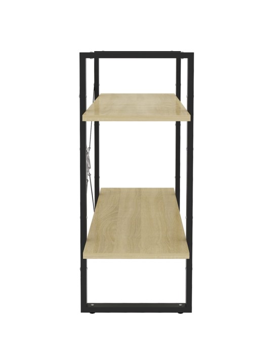 Knihovna se 2 policemi dub sonoma 80x30x70 cm kompozitní dřevo
