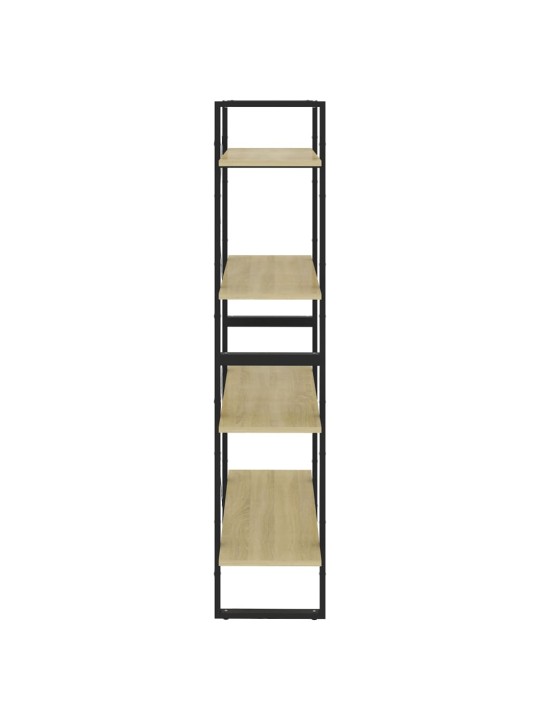 Knihovna se 4 policemi dub sonoma 80x30x140 cm kompozitní dřevo