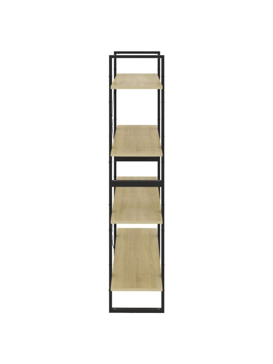 Knihovna se 4 policemi dub sonoma 100 x 30 x 140 cm kompozit