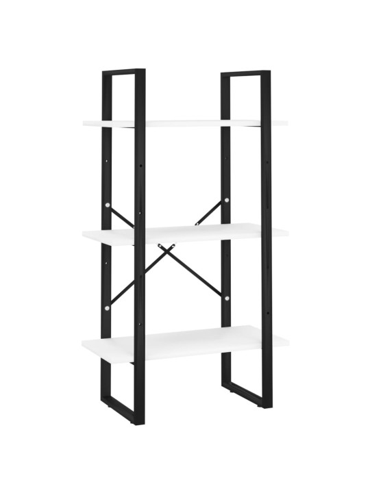 Úložný regál bílý 60 x 30 x 105 cm kompozitní dřevo