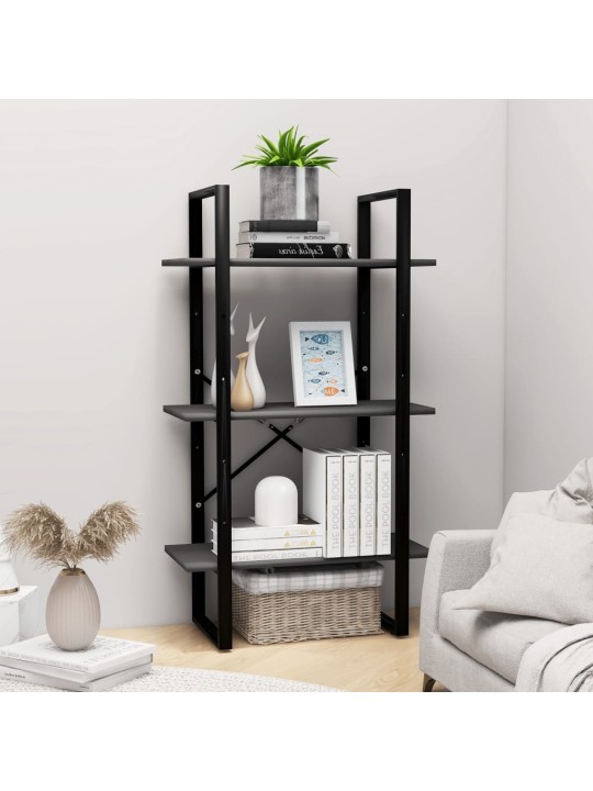 Úložný regál šedý 60 x 30 x 105 cm kompozitní dřevo